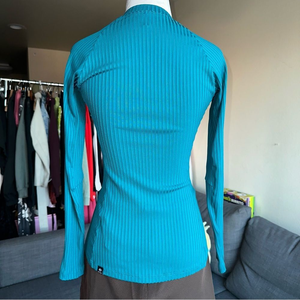 RIP CURL 🌊PREMIUM SURF ZIP RIBBED LONG SLEEVE RASH GUARD - Picture 4 of 7